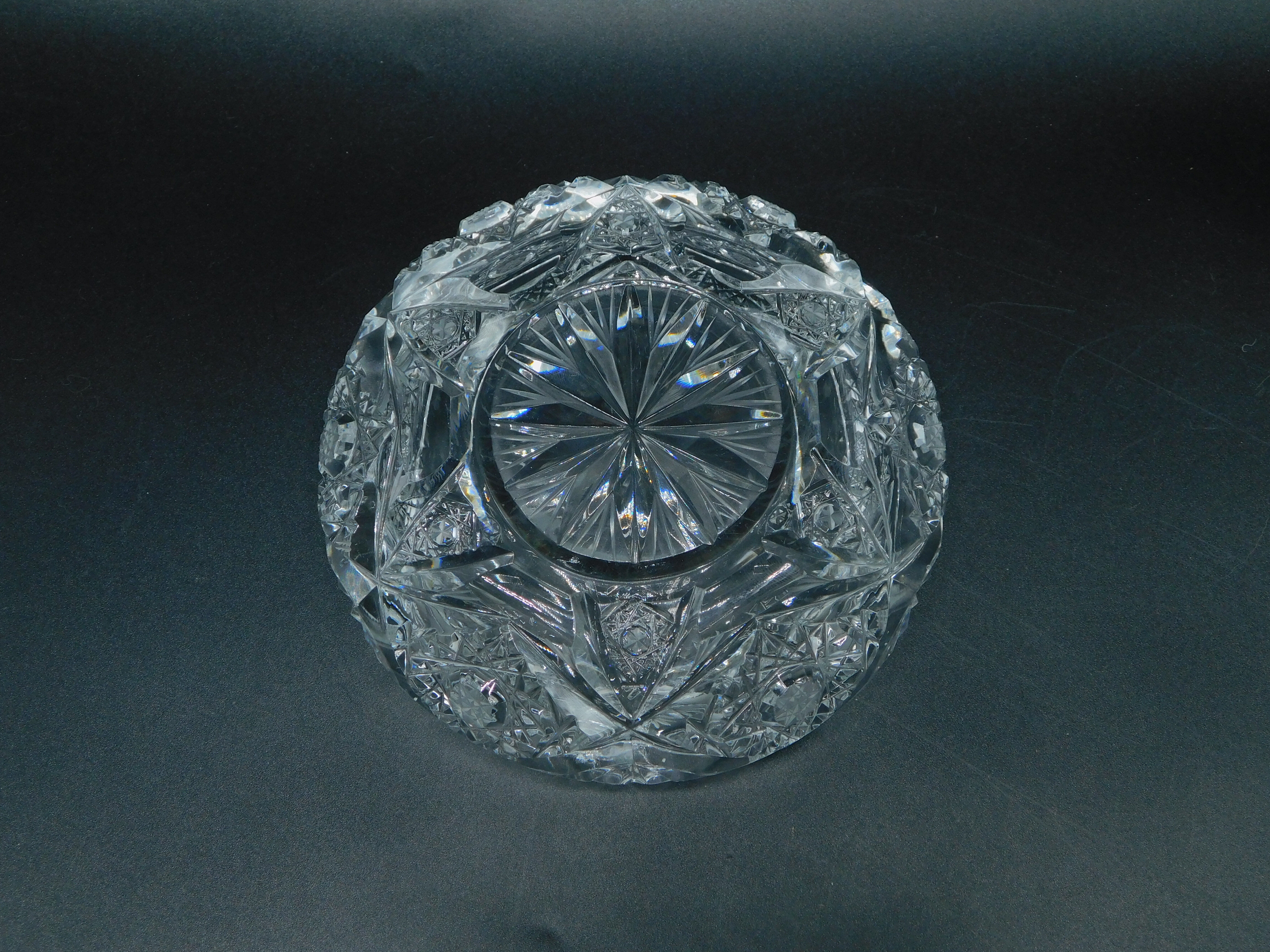 Bohemian crystal ashtray