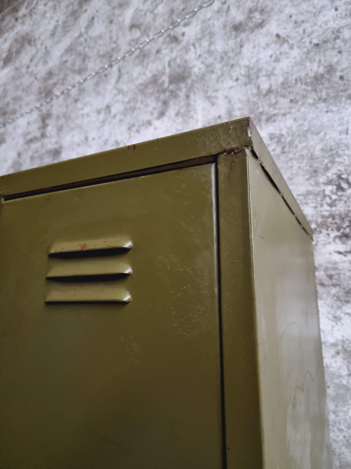 Industrial locker army green wardrobe