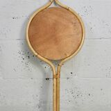 Rattan mirror in the style of Louis Sognot, France, 1950