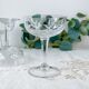 6 vintage cut crystal champagne coupes – Lorraine Lemberg Glassworks - original label - 1950s–1970s