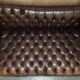Vintage oversized Chesterfield canapé in hand-dyed leather.