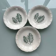 Trio d’assiettes palmes Digoin