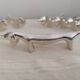 Silver metal knife holders with Dachshund dogs