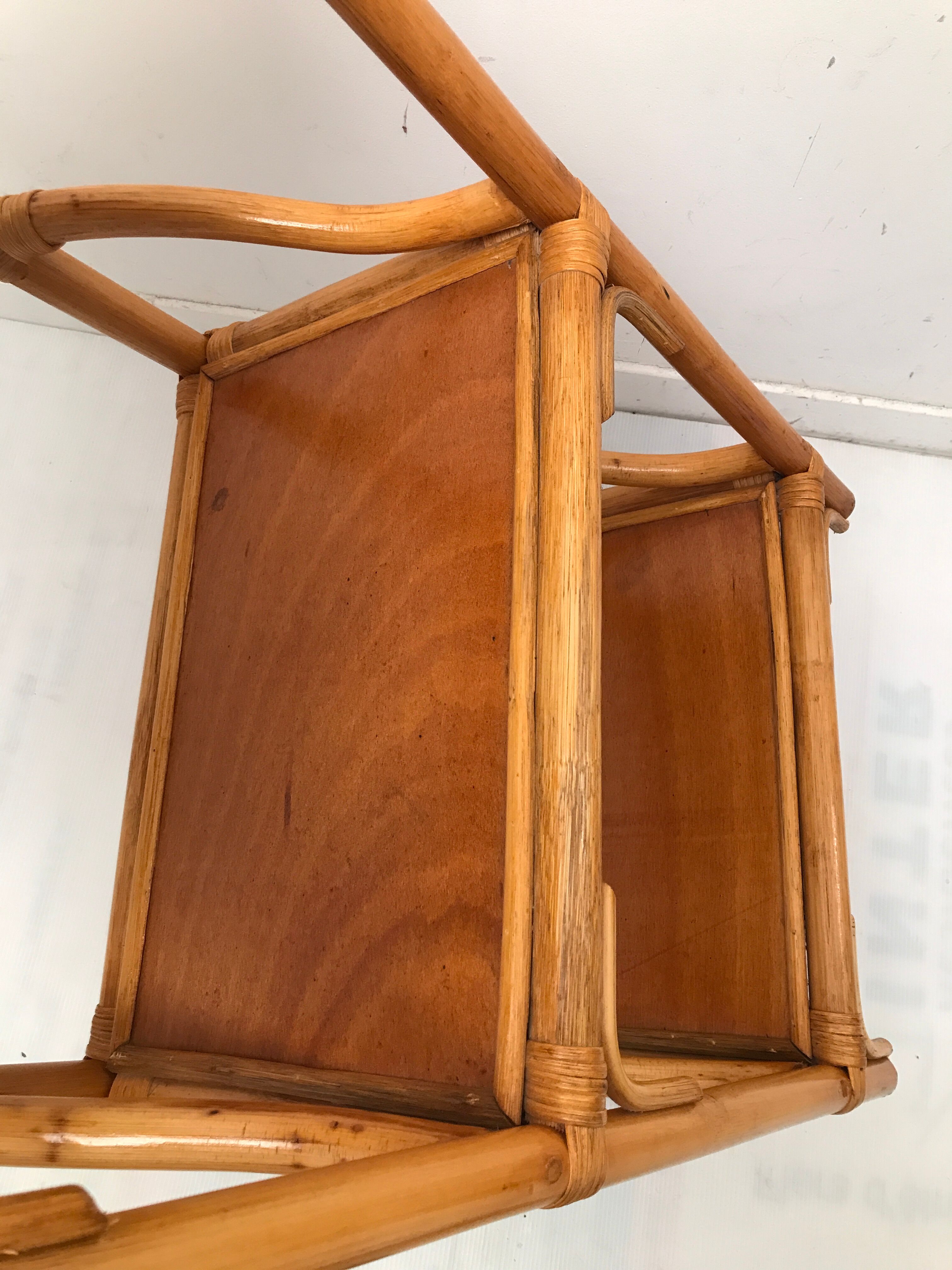 Etagère en bambou 3 niveaux vintage