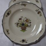 6 Saint-Amand Old Delft Hollow Plates