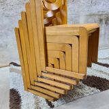 Set of 6 vintage sleigh chairs