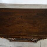 19th century carved walnut gothic storage unit