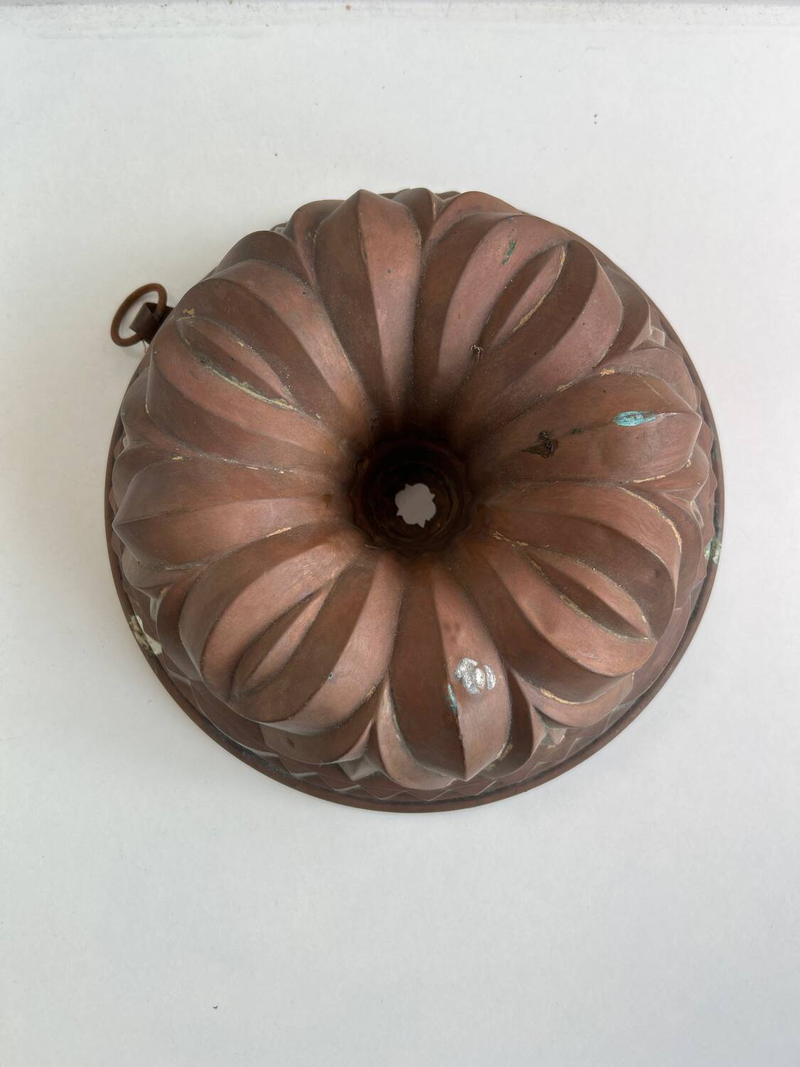 Old copper cake mold