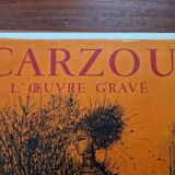 Jean Carzou (1907-2000) - Exhibition poster from 1965 - Imprimerie Mourlot - Dedicated by Carzou