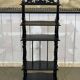 Napoleon III music cabinet, late 19th century, in blackened wood