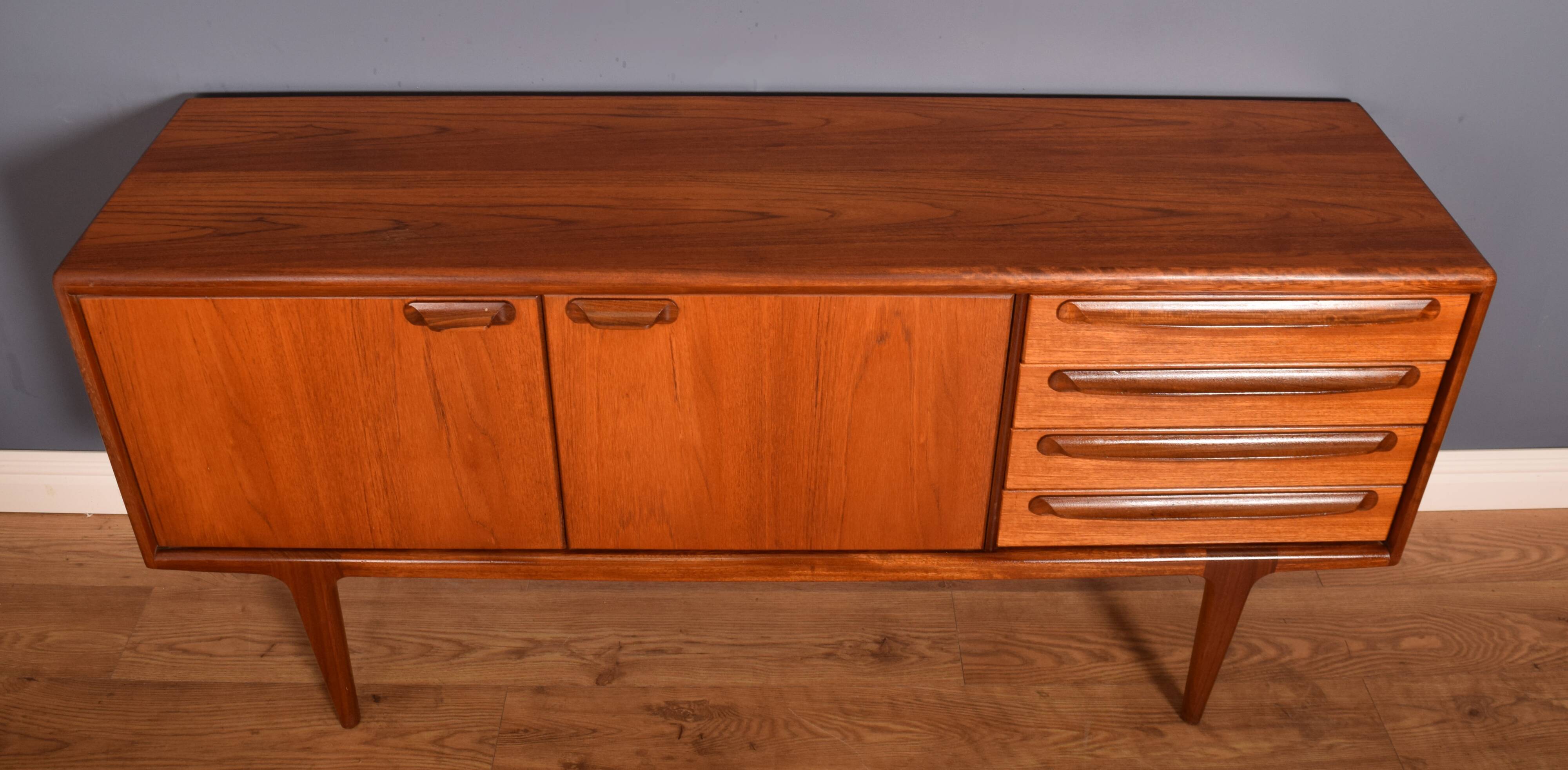 Restored Teak Retro 1960s Short Younger Sequence Sideboard