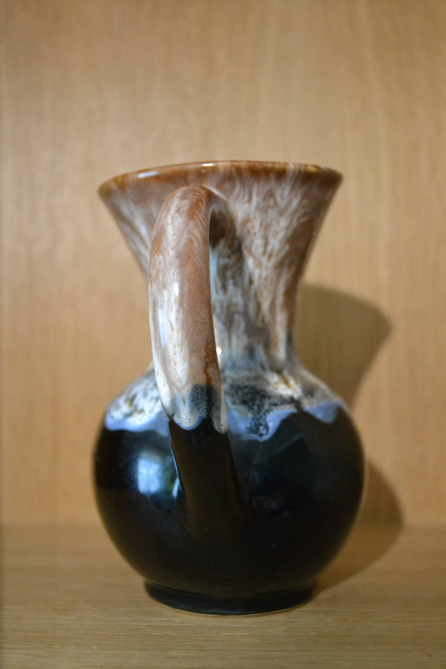 Flamed stoneware jug
