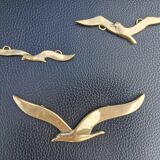 Set of 3 brass birds