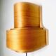 Pine Veneer Curved Layered Wall Lamp By Translandia, Denmark 1960S