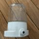 Porcelain and glass sconce