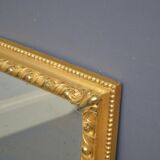 Victorian wall mirror in gilded wood 107x83cm