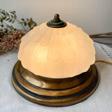 Vintage table lamp antique glass globe