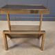 Brass magazine rack by Belgochrom, 1970s