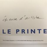 Lithograph N°37, Le Printemps des poètes, 2005