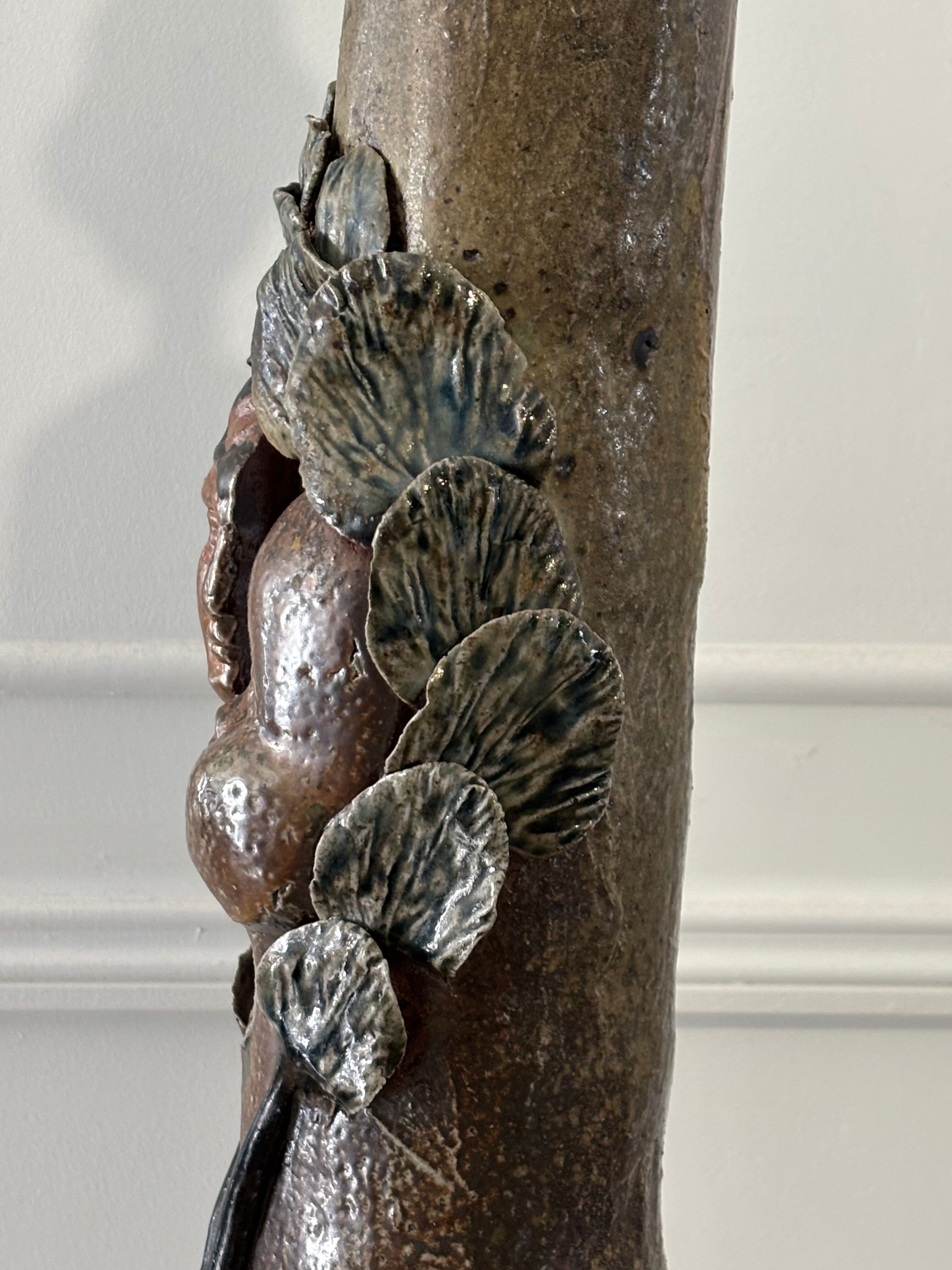 Ceramic lamp base signed Alain GIREL – H. 52 cm