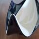 Vintage White and Blue Verceram Fruit Bowl