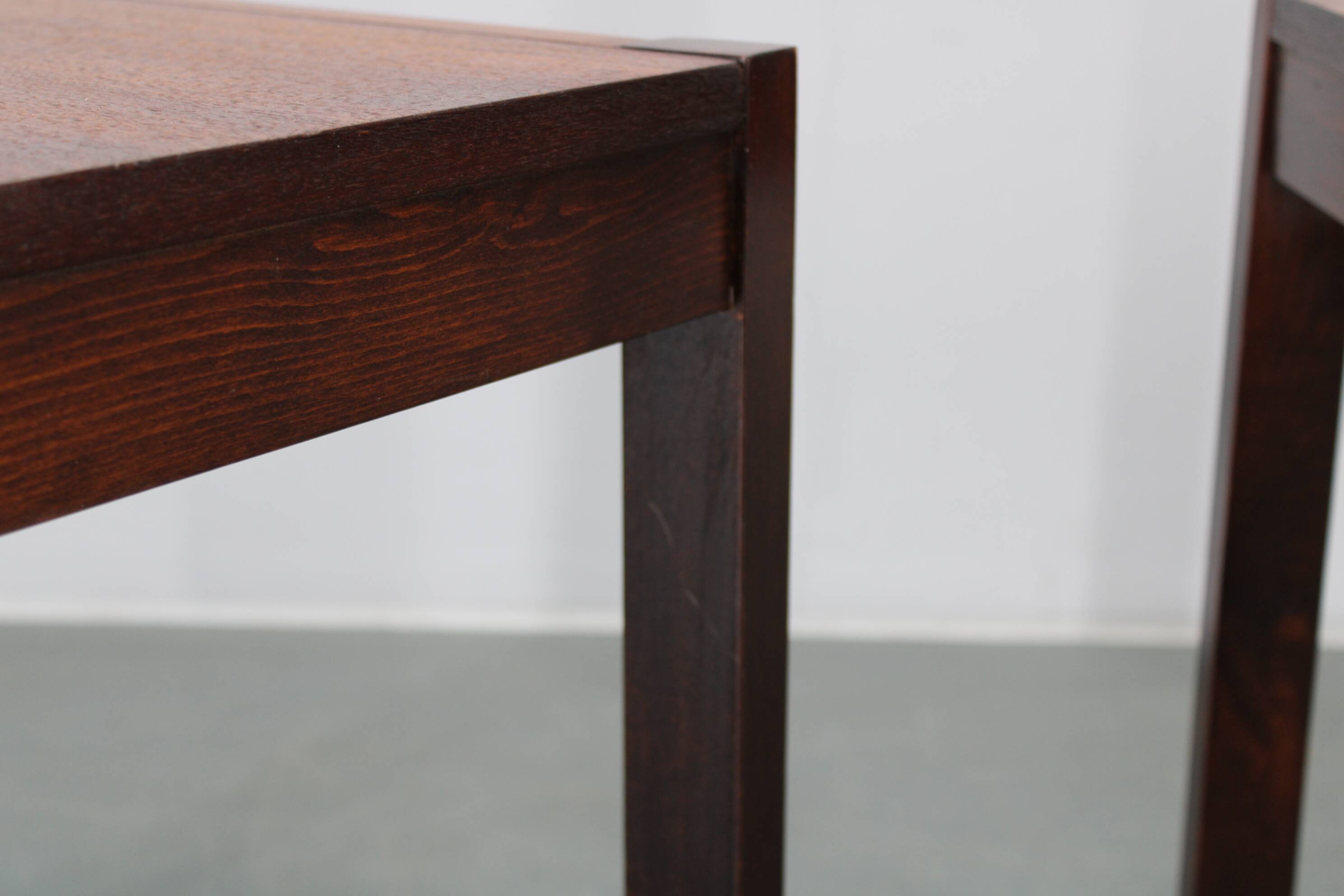 1960s Set of Two Square Side/Coffee Wooden Tables , Denmark