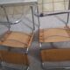 Paire de chaises b33 cuir patiné Marcel Breuer