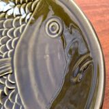 Vintage ceramic bowl with fish pattern by Secla, 1970s.