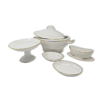 Ceramic tureen soup set from Laveno, Italy, 1950s