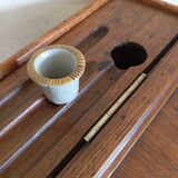 1900s oak desk with interior paint