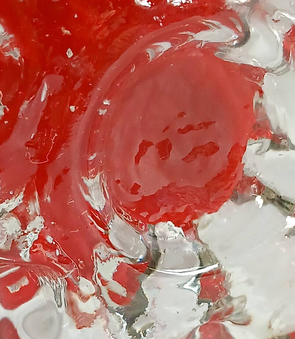 Blown glass soliflore in Murano style