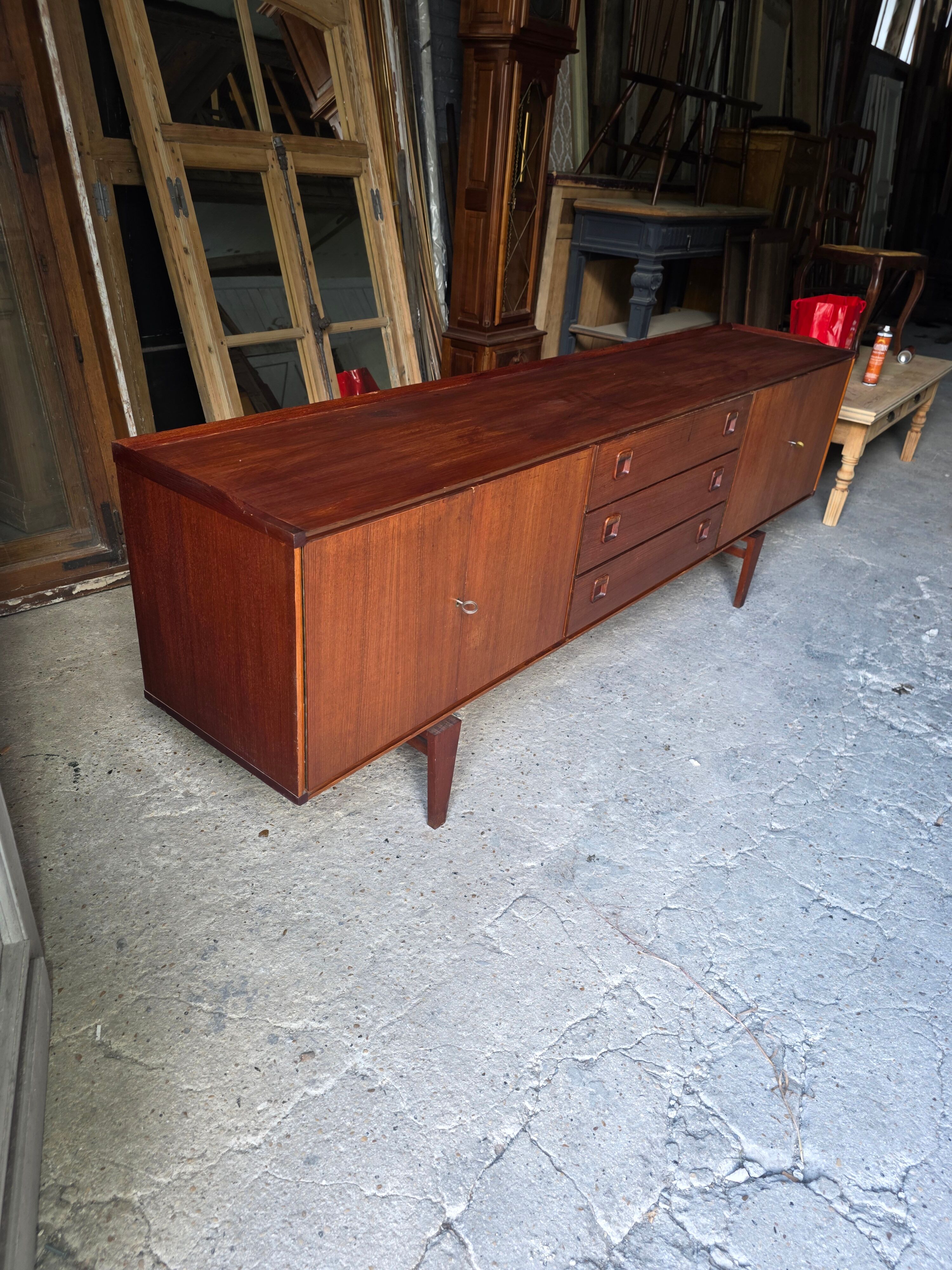 Scandinavian teak sideboard from the 1960s.