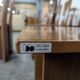 Set of 8 Italian chairs in American walnut Loto Spa