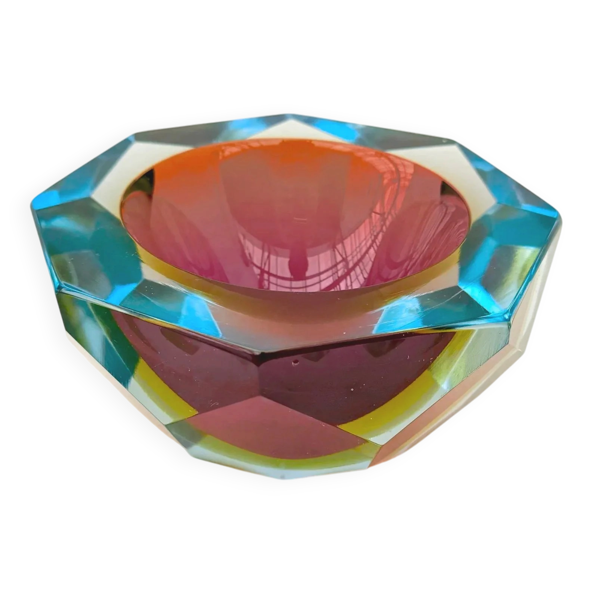 Sunk dish - Murano blown glass, Italy 1960