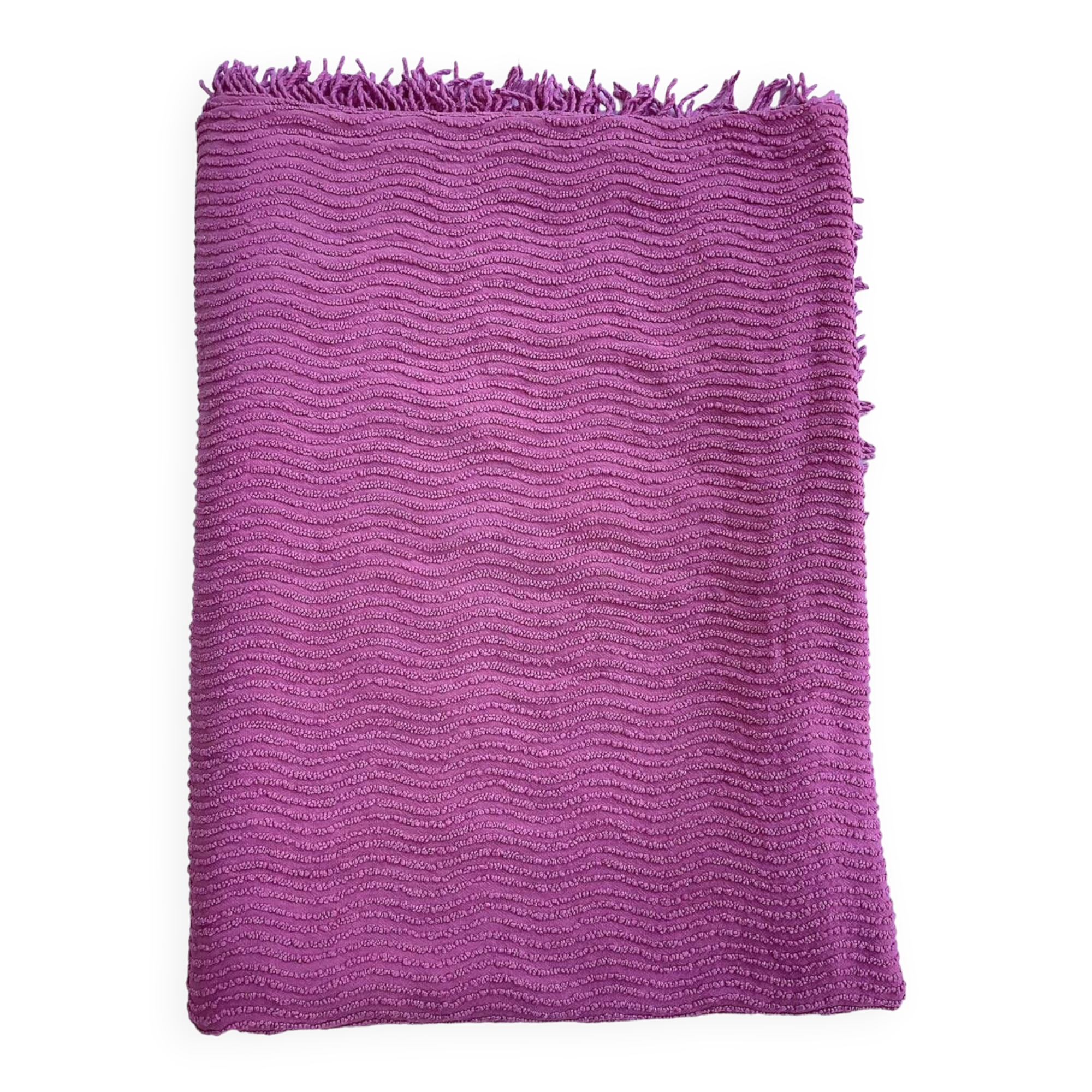 Couvre lit chenille année 70
