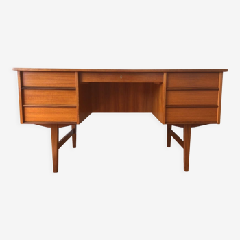 Norwegian teak desk, Vintage Scandinavian 1960s