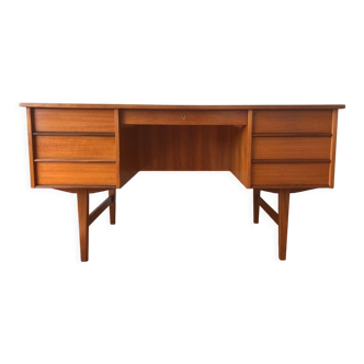 Norwegian teak desk, Vintage Scandinavian 1960s