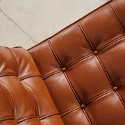 Barcelona chair in leather by Mies van der Rohe, Knoll International