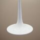 White pendant lamp, Danish design, 1970s, manufacturer: Frandsen
