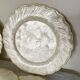 Assiettes nacre et laiton