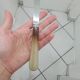 Stainless steel table and dessert knives with mother-of-pearl handles