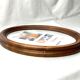 Oval wooden frame b+h