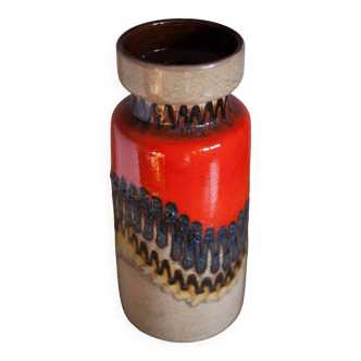 West Germany ceramic vase, fat lava vase, 517-30, flower pot, collection, 60's