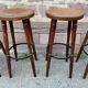 Set of 4 bar stools restaurant pub tavern bentwood art deco 1950-1960