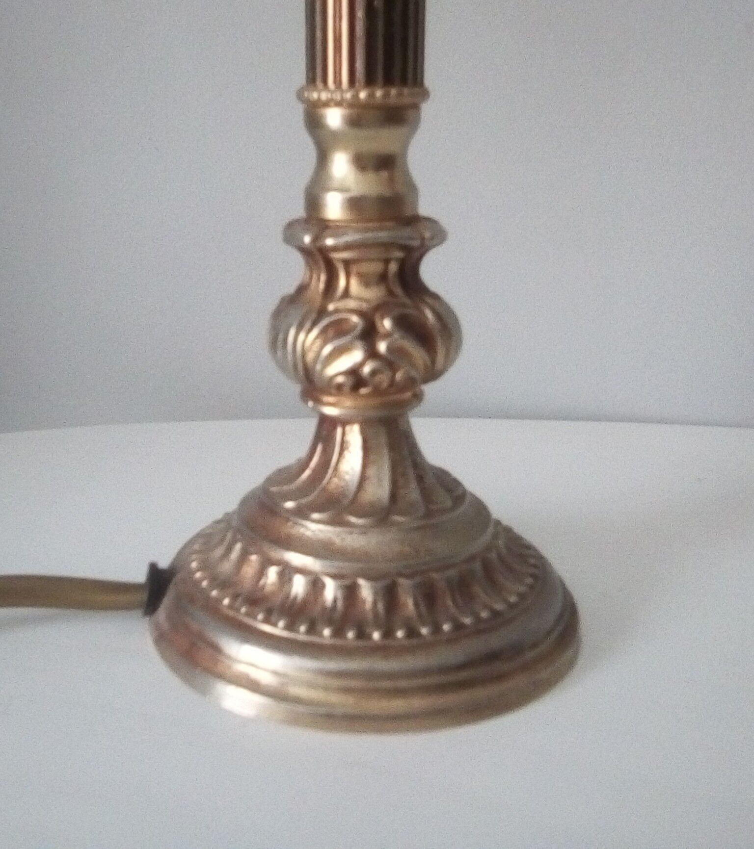 Pair of vintage brass lamps 60/70