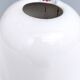 White Ceramic Vase with Hand Painted Details by Ambrogio Pozzi,
