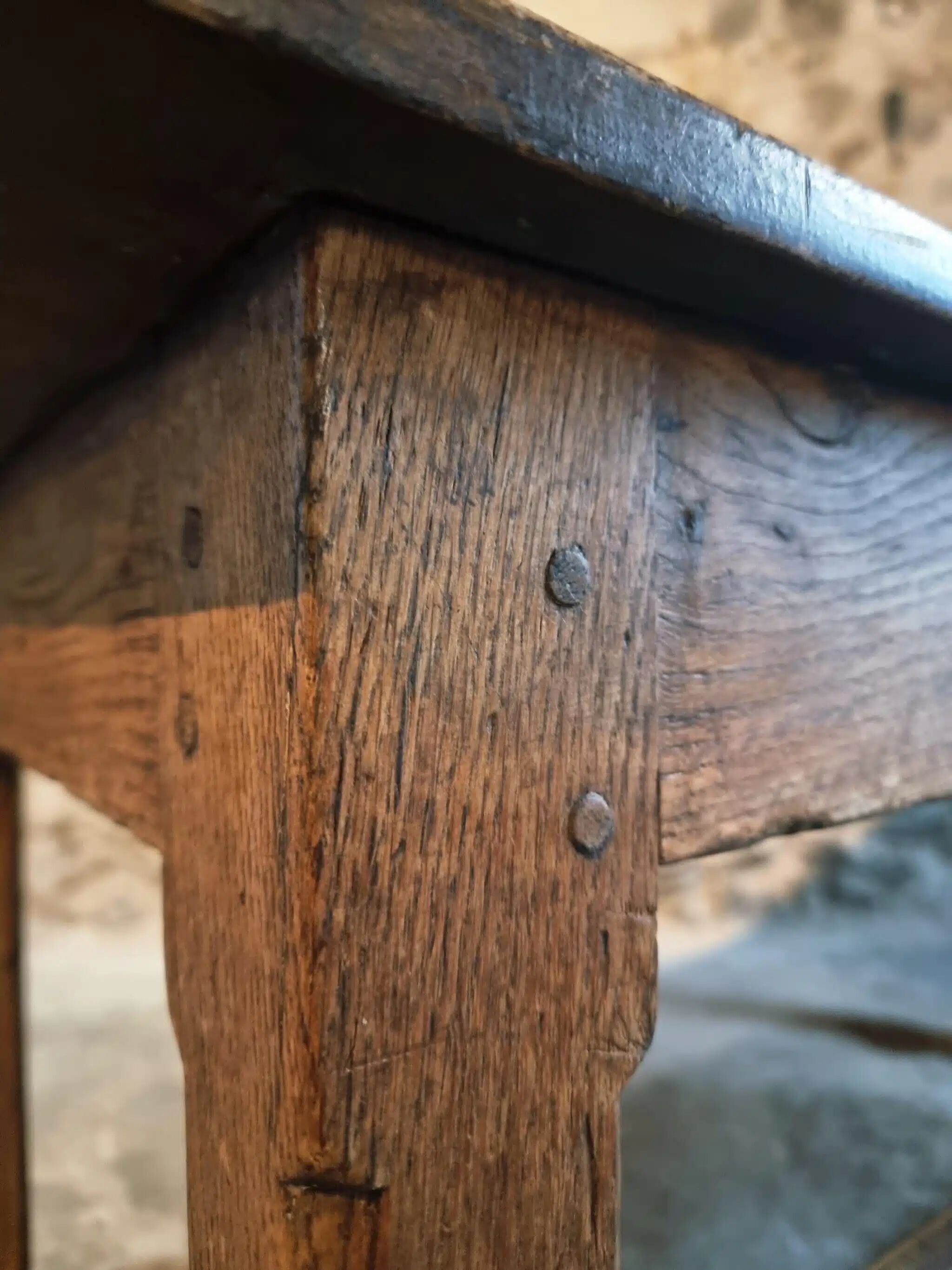 Antique French dining table, 18th century