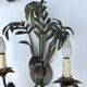 Pair of vintage palm leaf appliques