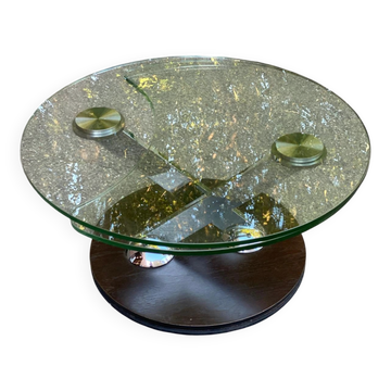 Table basse ricochet en verre Naos Italie La Casa Animata 1990