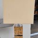 Lampe de bureau design en liège 1970s